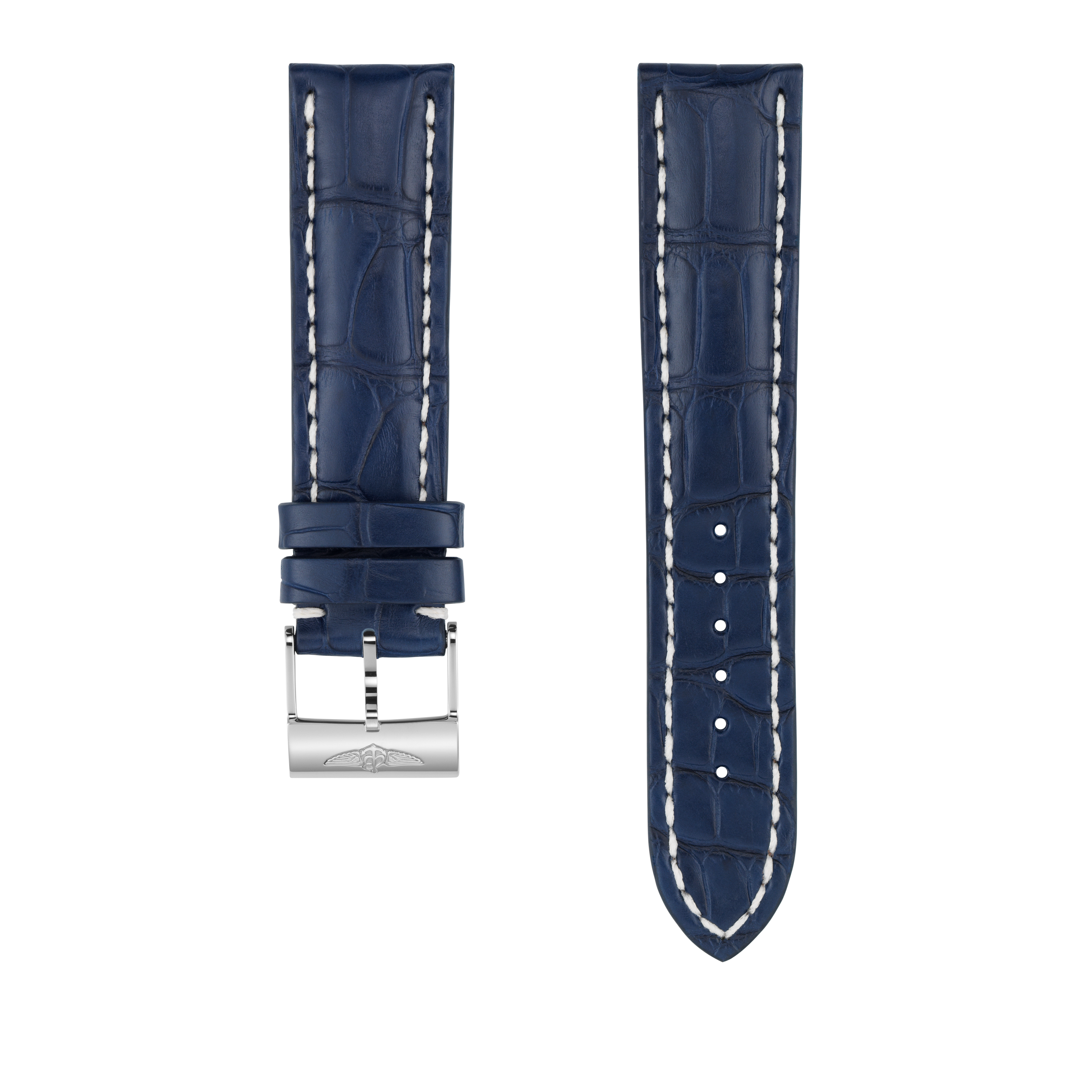 BREITLING レザーベルト ネイビー 22-20 90 Brown Drakkar Calfskin Leather Strap - 22 536X | Breitling