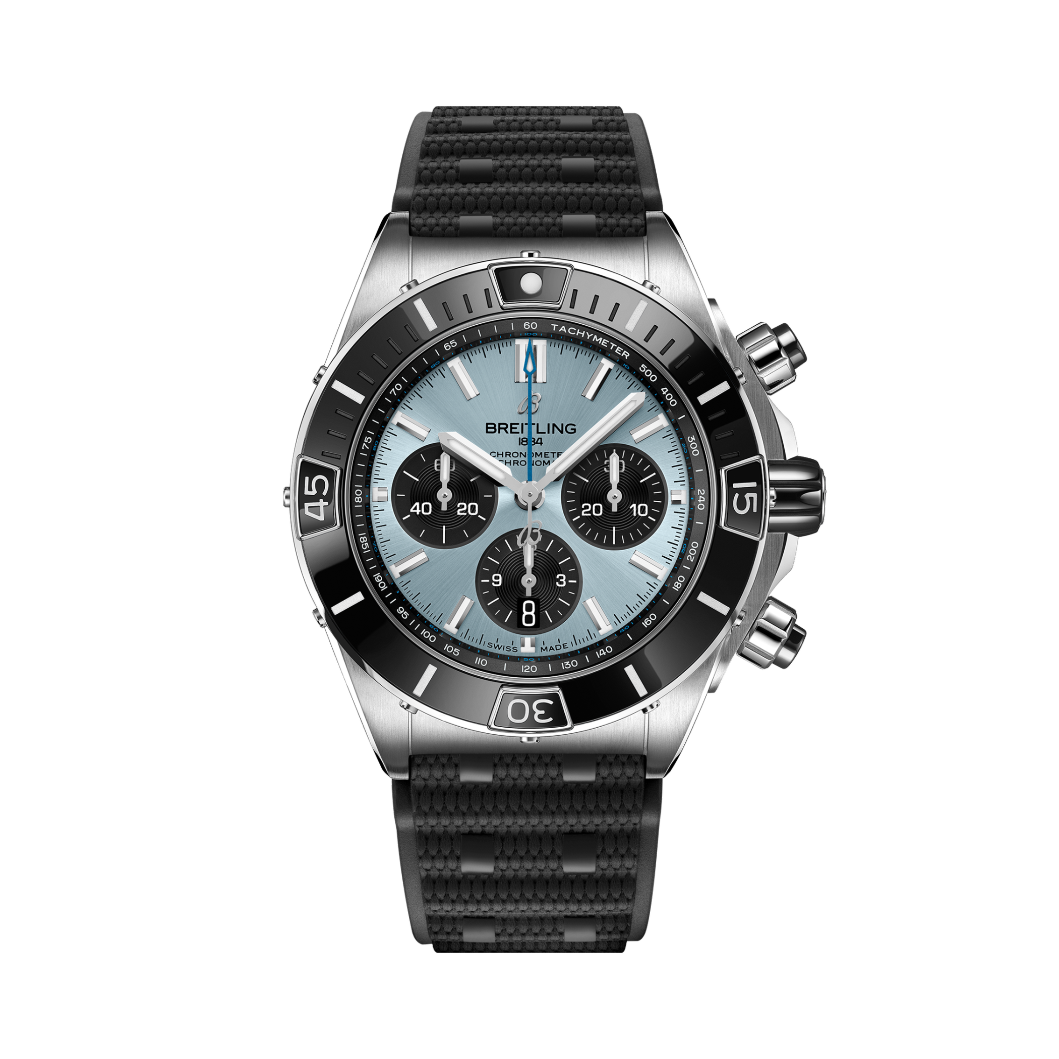 『最終値下げ』BREITLING Chronomat ラバーベルト Breitling - Chronomat 44 Steel 40 Diamond Bezel - Leather