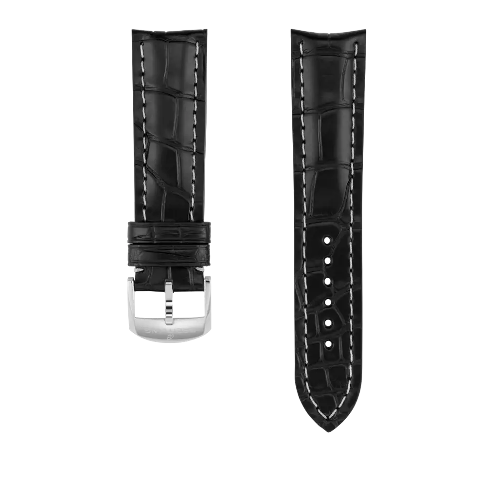 Black Alligator Leather Strap - 22 1018P | Breitling