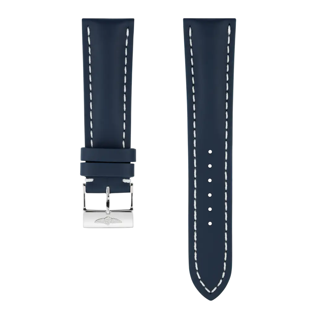 独特な店 ブルー Breitling | 101XL 24 - カーフストラップ 時計