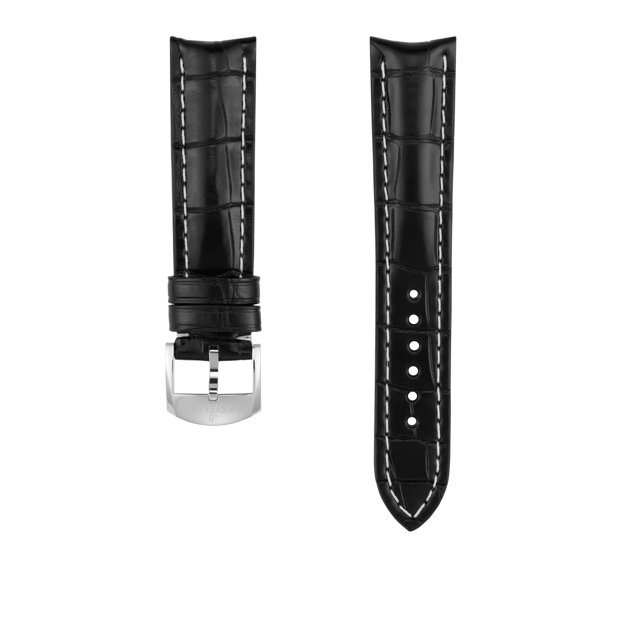 Black Alligator Leather Strap - 20 1020P | Breitling