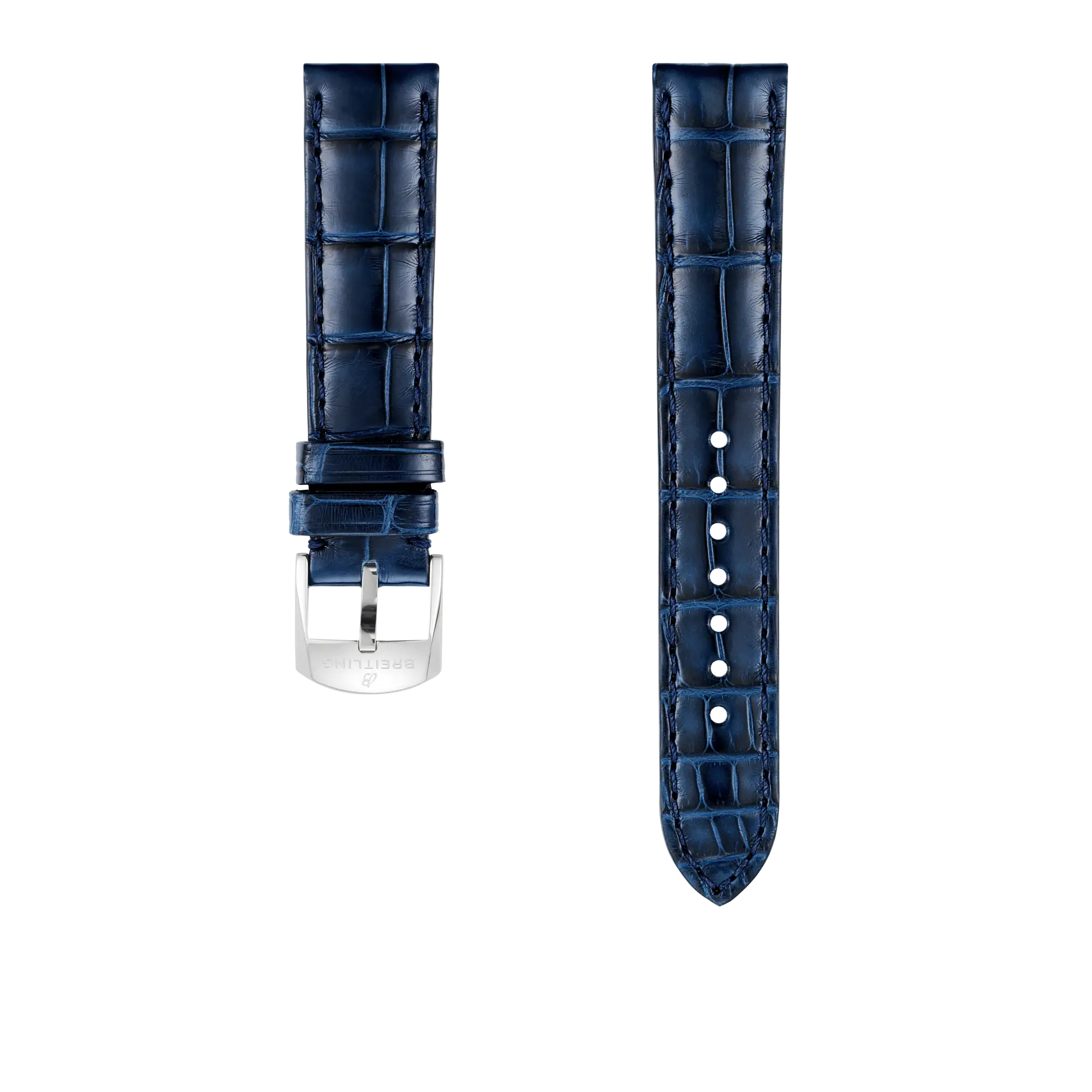 Blue Alligator Leather Strap 18 1042PS Breitling