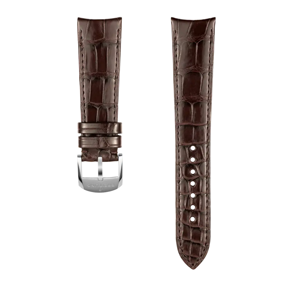 Brown Alligator Leather Strap - 22 1050P | Breitling