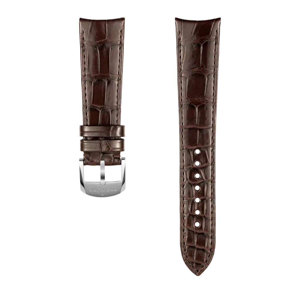 Brown Alligator Leather Strap - 22 1050P | Breitling