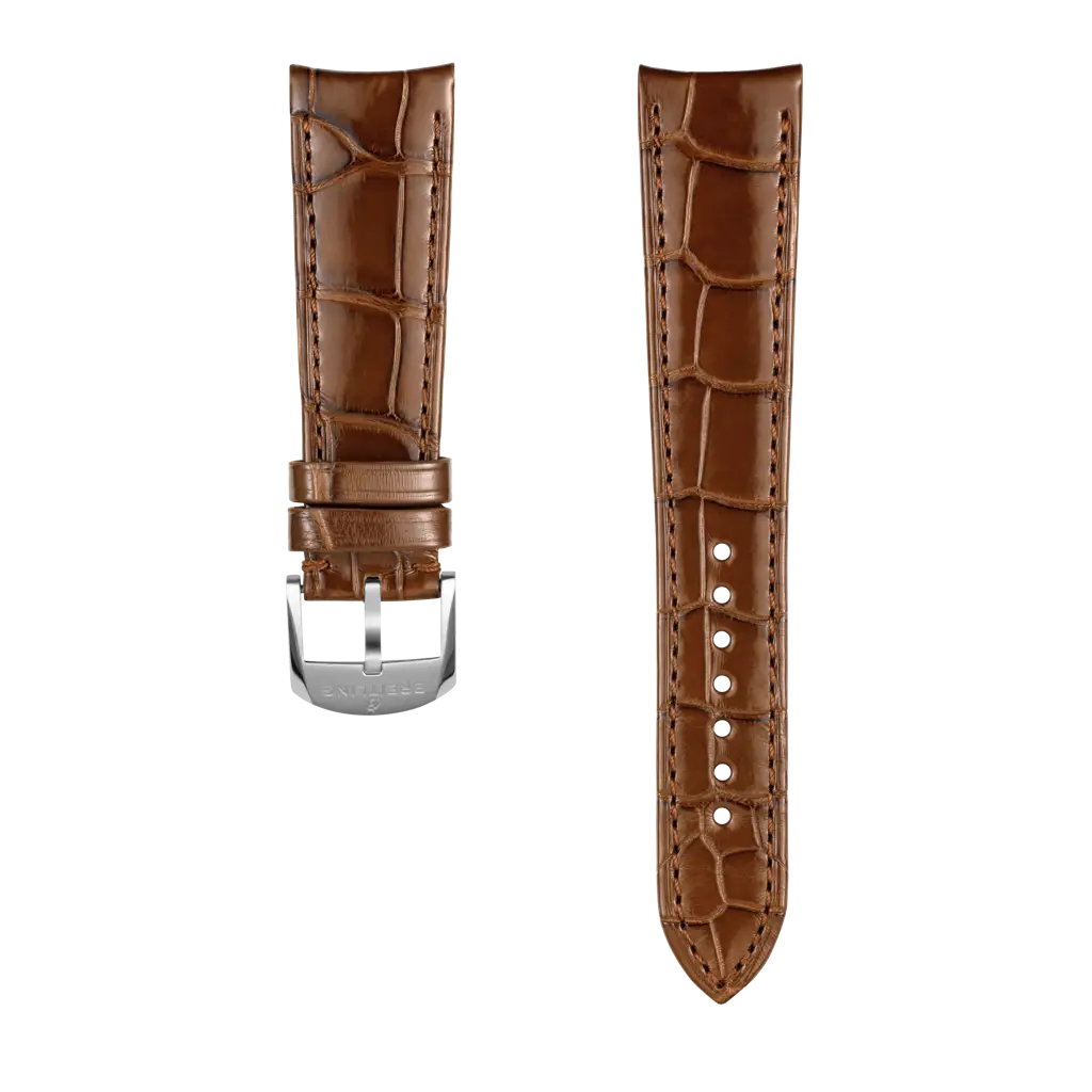 Gold Brown Alligator Leather Strap - 22 1051PS | Breitling