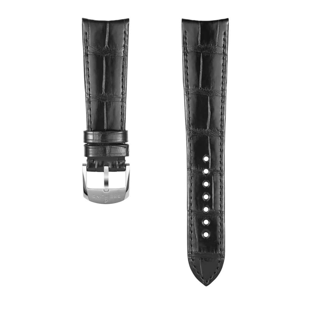 Black Alligator Leather Strap - 22 1052P | Breitling