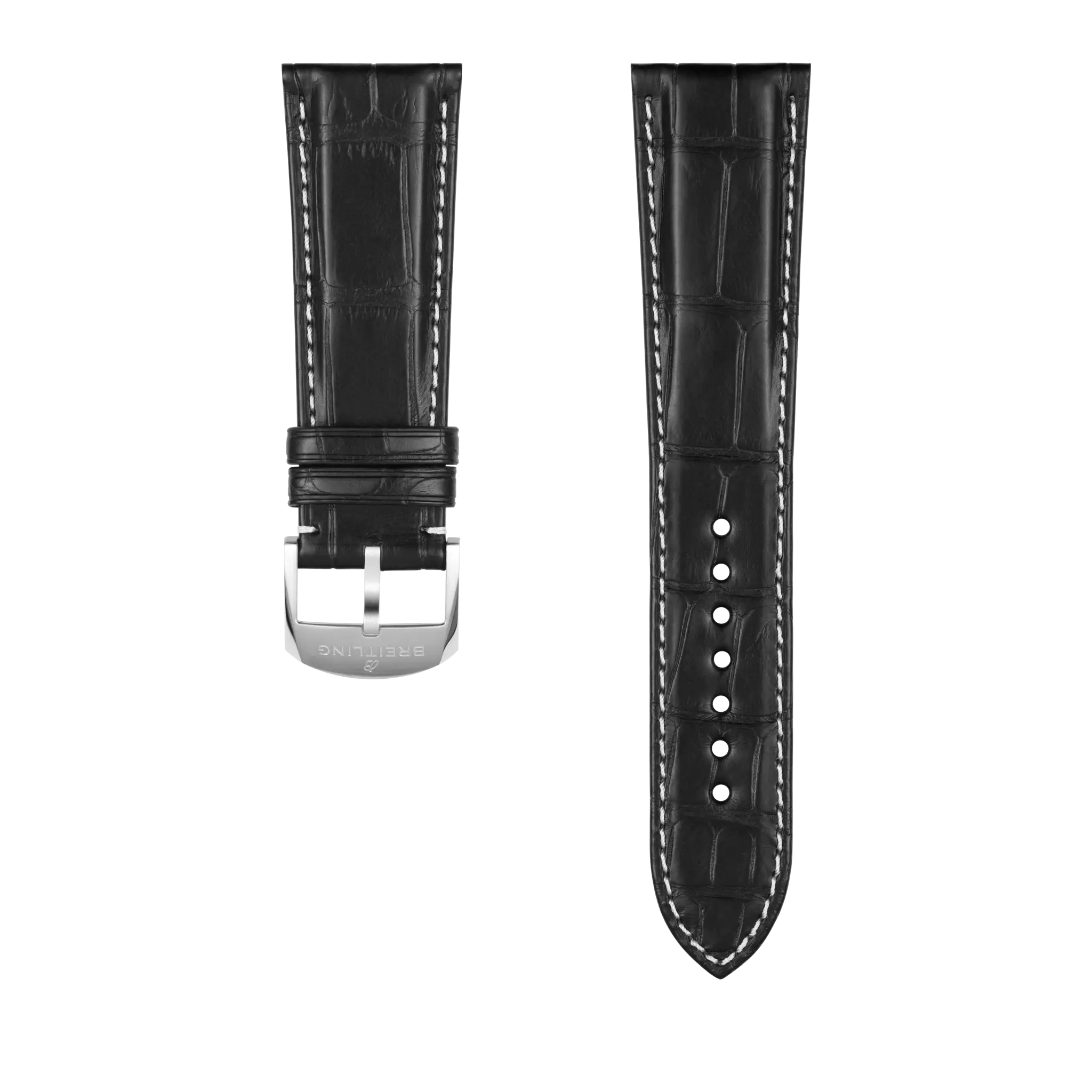 Black Alligator Leather Strap - 24 1060PL | Breitling