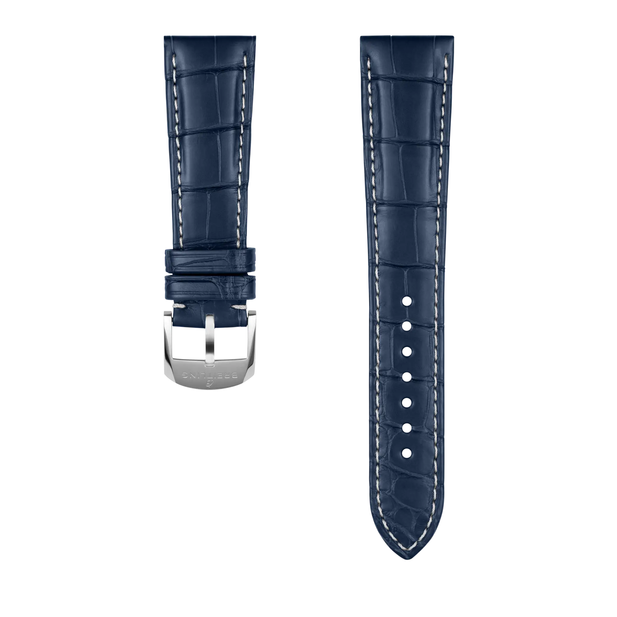 New newest Leather Deployment watch strap for Breitling Bentley Aerospace Chrono Navitimer Seawolf Skyracer Montbrilliant Super Ocean 20 22 24mm