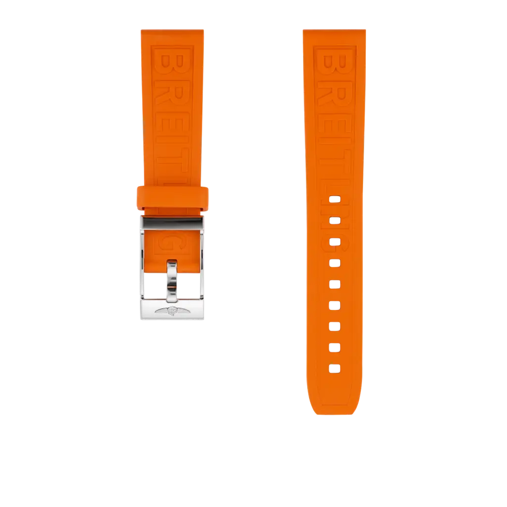 Orange Diver Pro Rubber Strap - 18 173S | Breitling