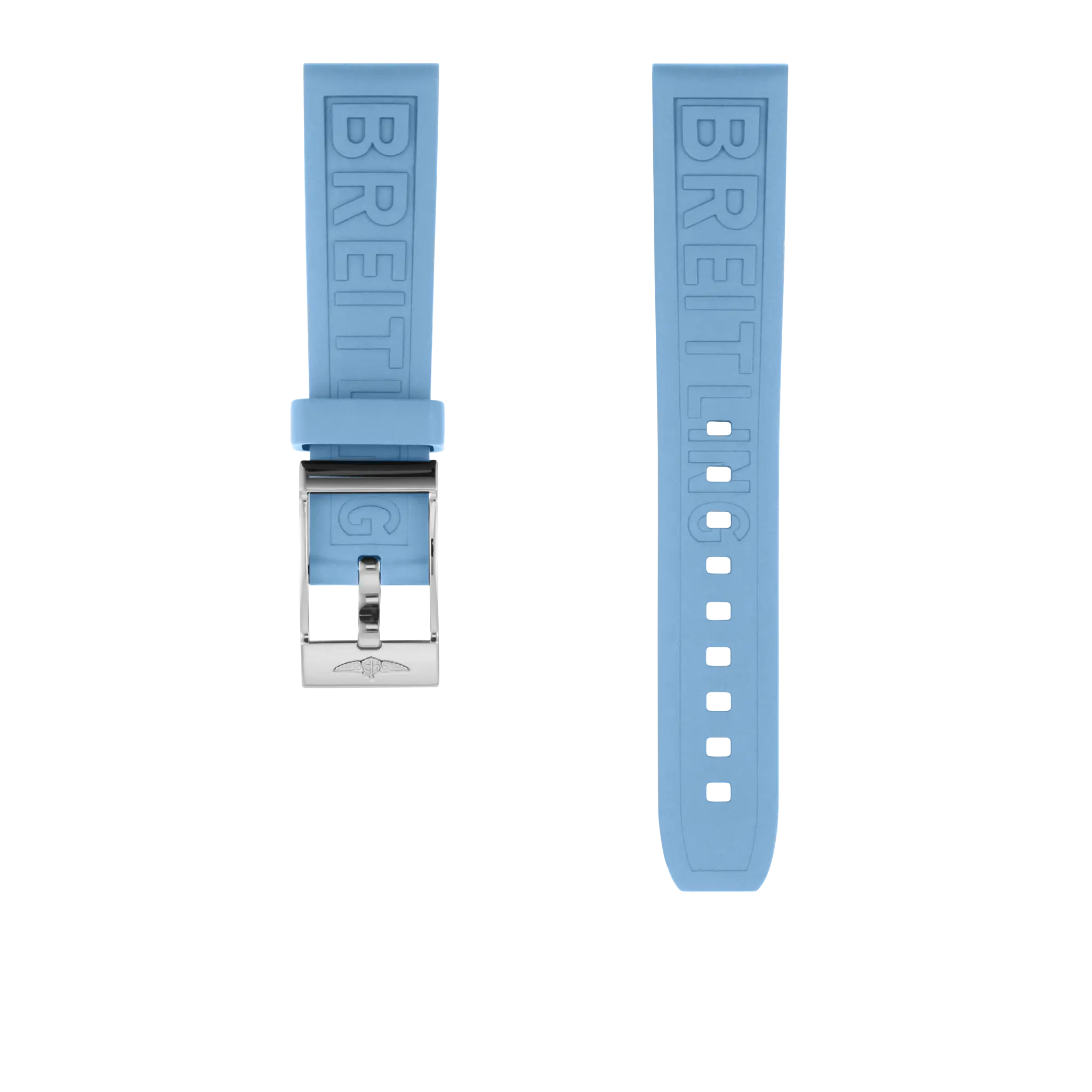 BREITLING ラバーベルト ブルー 312S 22-18 Blue Rubber Strap - 22 312S | Breitling