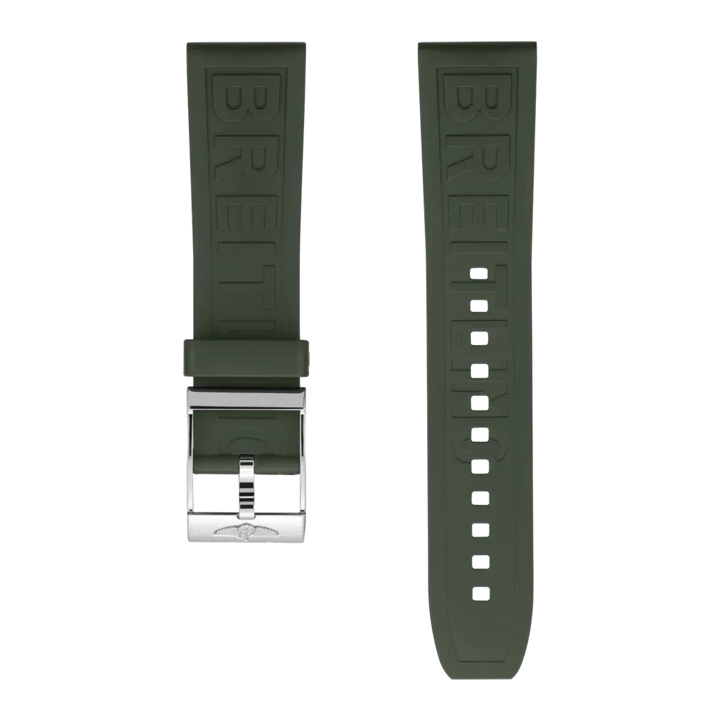 Green Diver Pro Rubber Strap - 22 188SS | Breitling