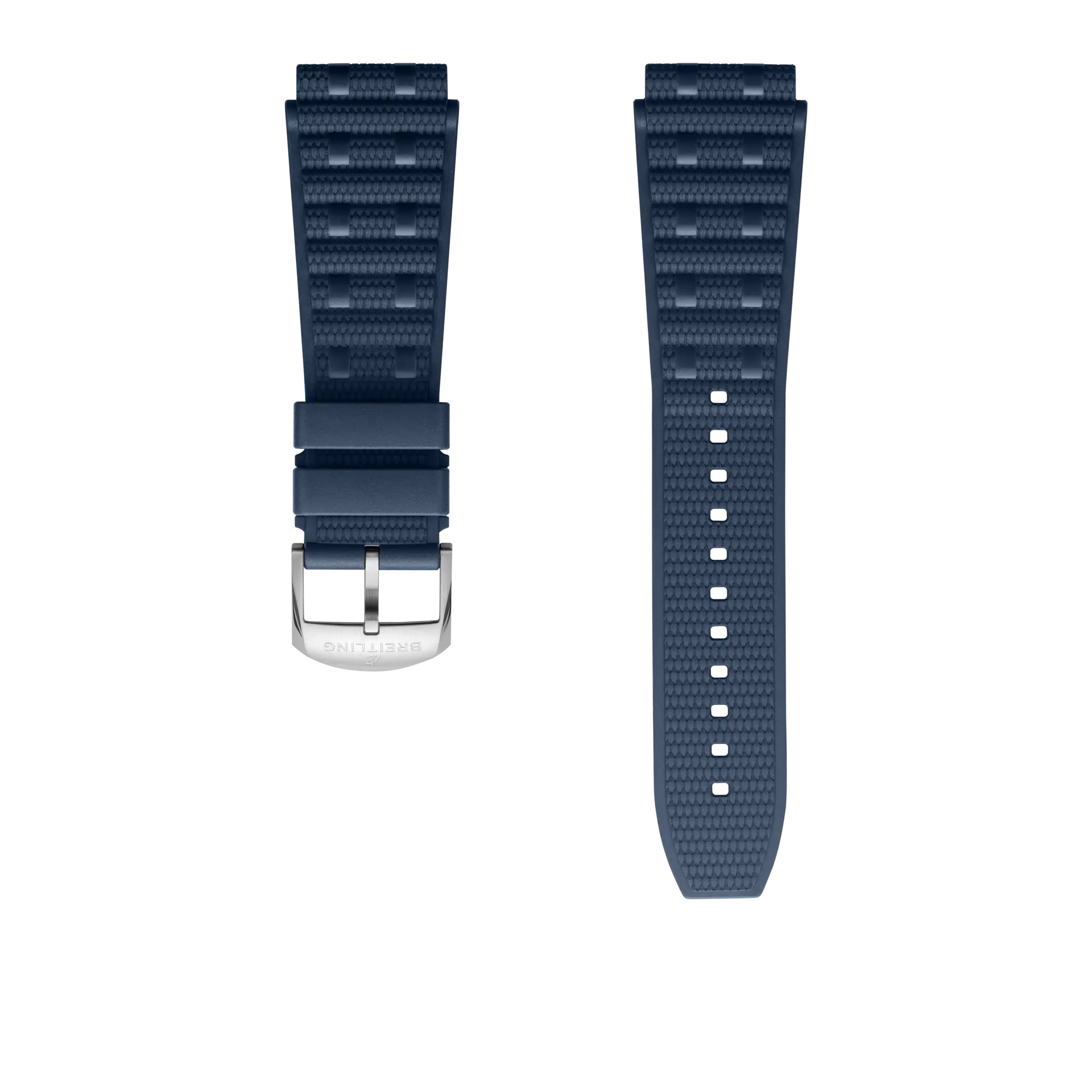 Blue Rouleaux Rubber Strap 20 320SS Breitling