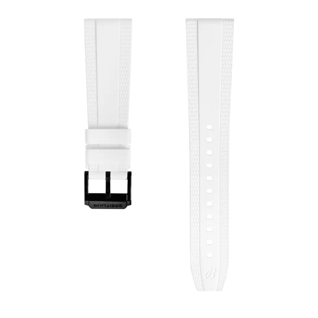 White Diver Pro Rubber Strap - 22 334S | Breitling