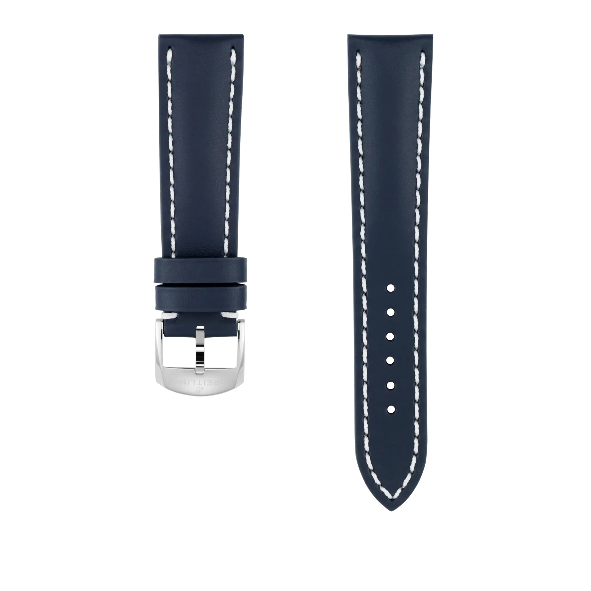BREITLING ブライトリング レザーベルト ネイビー BREITLING ブライトリング 用 バンド 20mm 腕時計レザーベルト