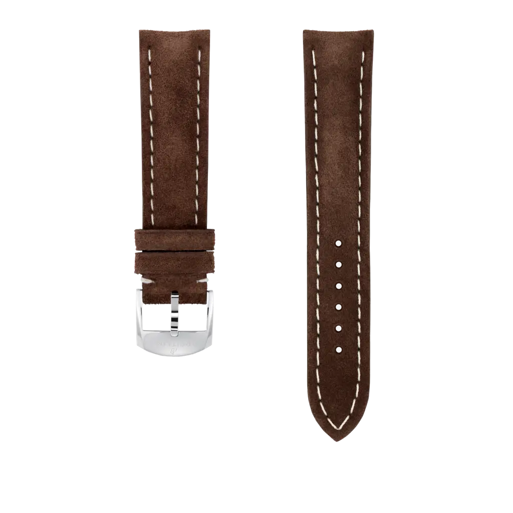 BREITLING ブラウン レザーベルト 22-20 Brown Nubuck Calfskin Leather Strap - 20 505X | Breitling