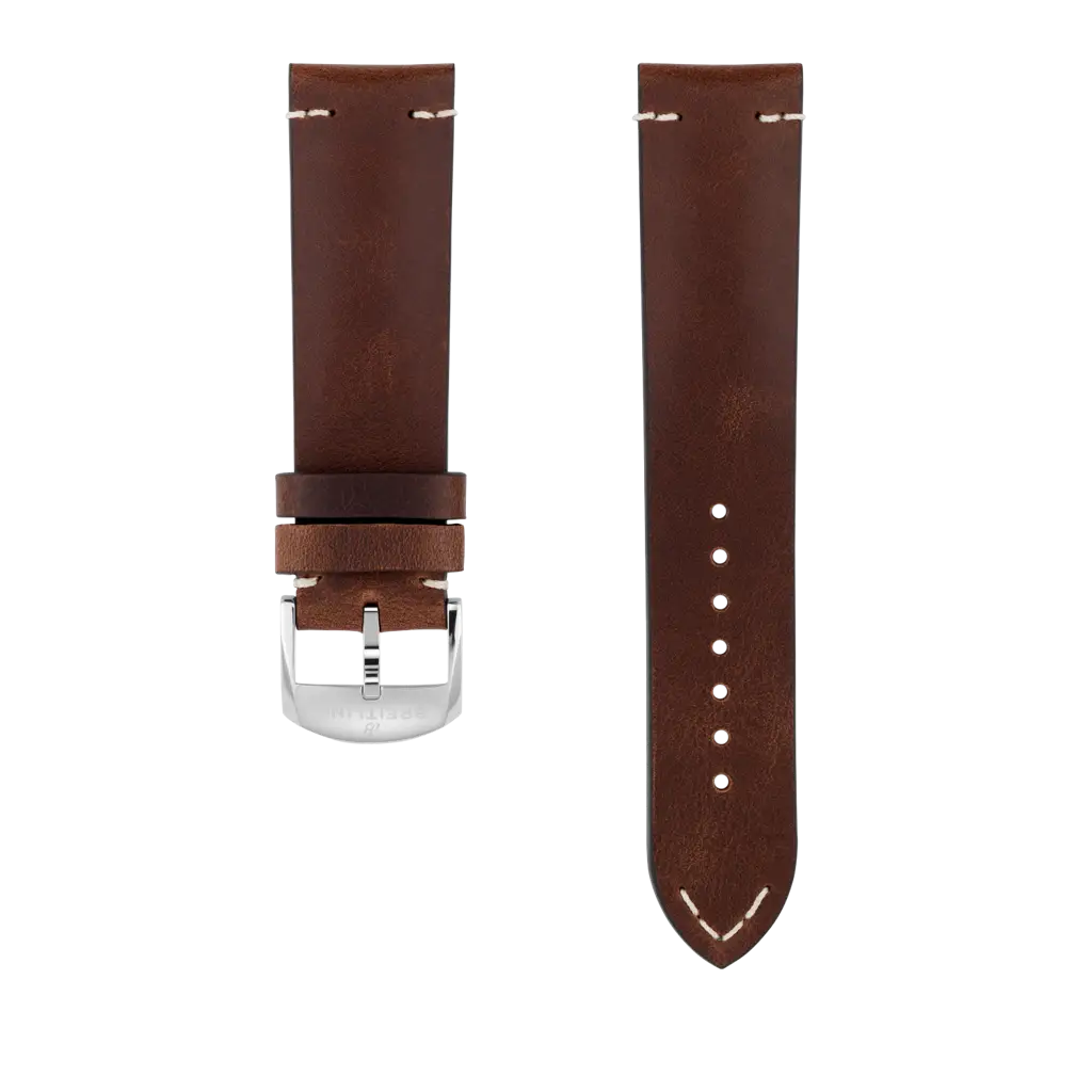 Brown Drakkar Calfskin Leather Strap - 22 515X | Breitling