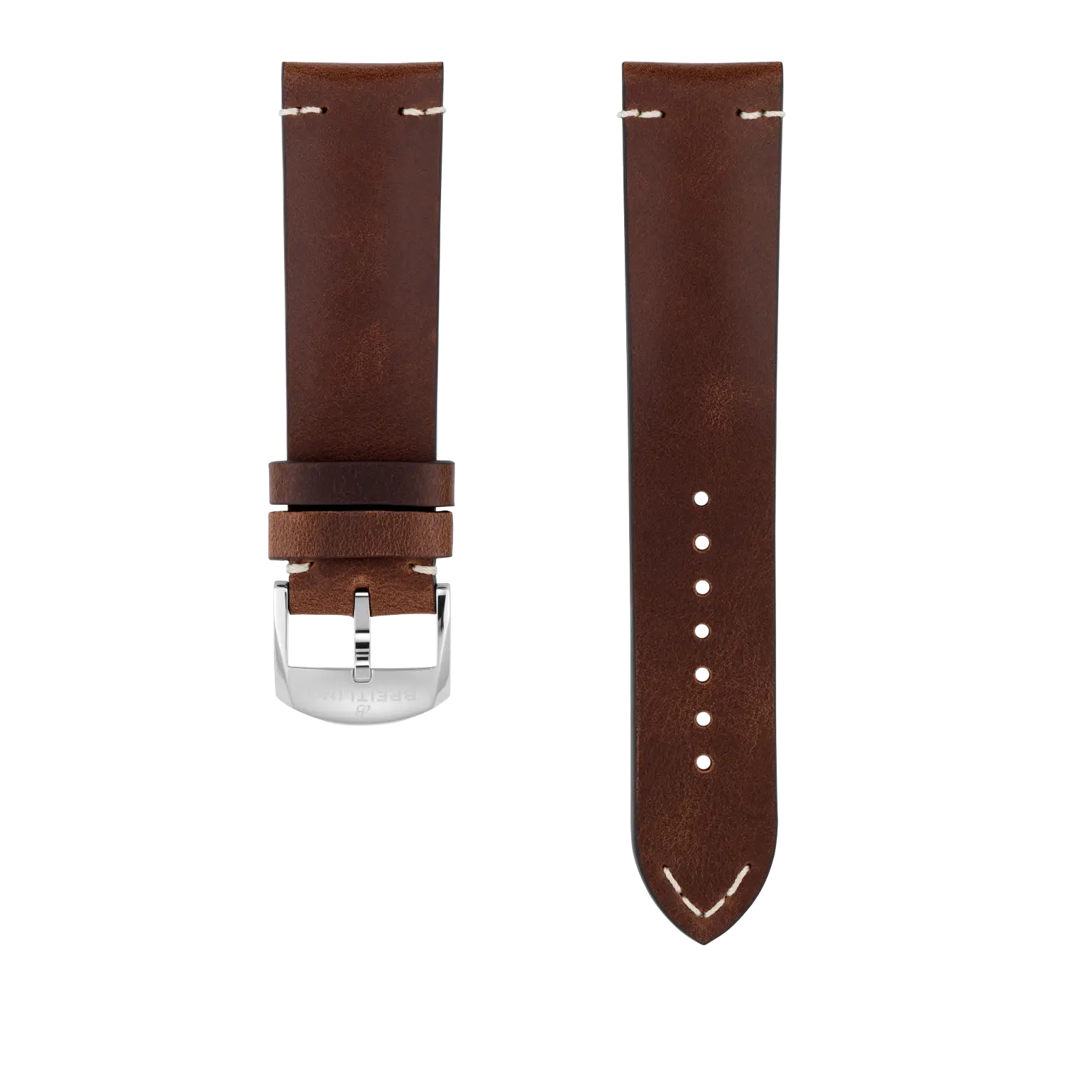 Brown Drakkar Calfskin Leather Strap - 22 515X | Breitling