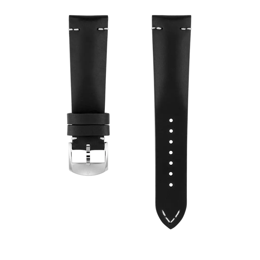 Black Drakkar Calfskin Leather Strap - 22 518X | Breitling