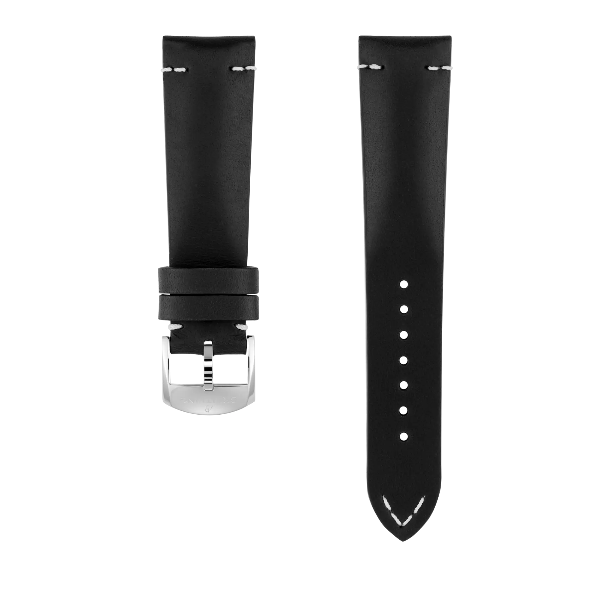 Black Drakkar Calfskin Leather Strap - 22 518X | Breitling