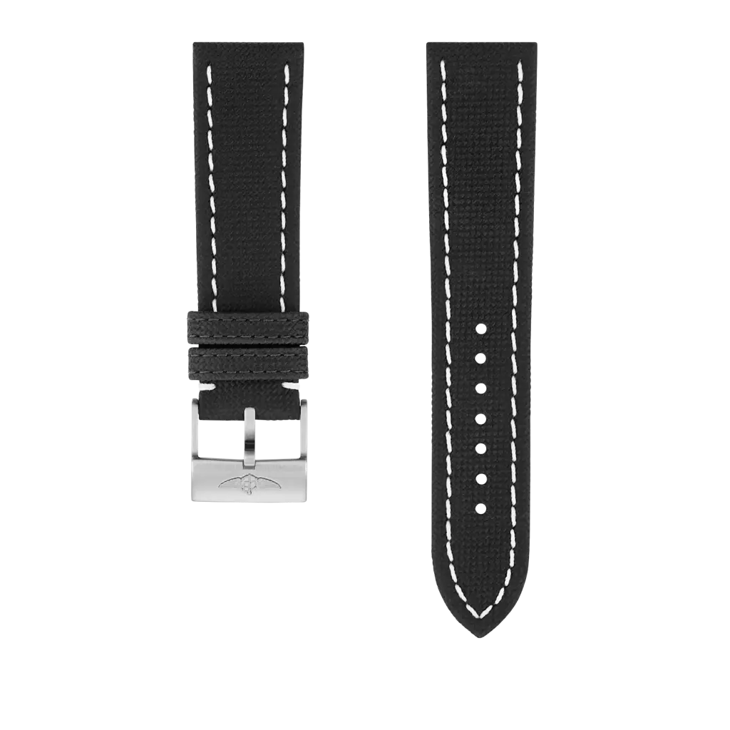 Anthracite Military Calfskin Leather Strap - 22 521X | Breitling