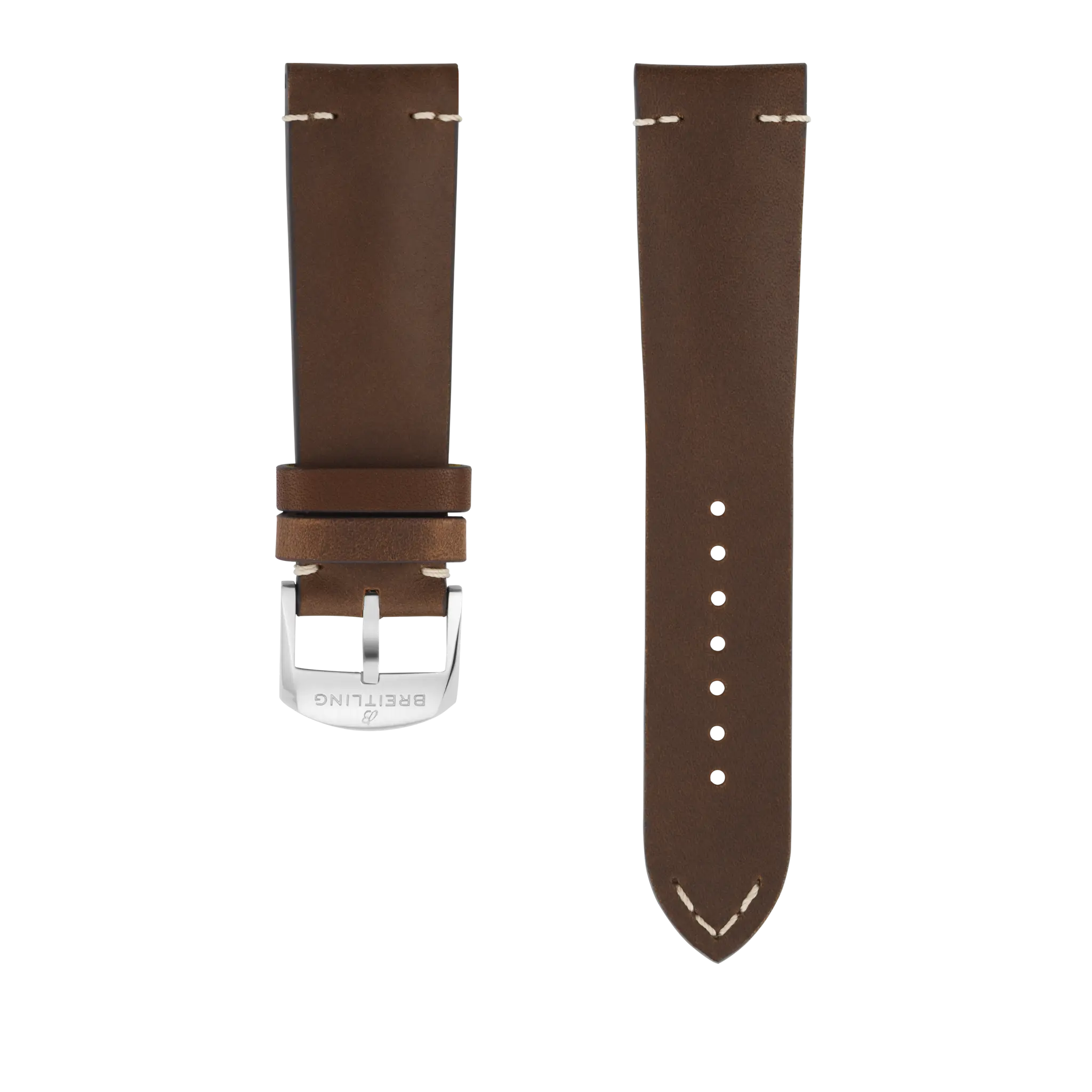 ブラウンドラッカーカーフスキンレザーストラップ - 23 525X | Breitling