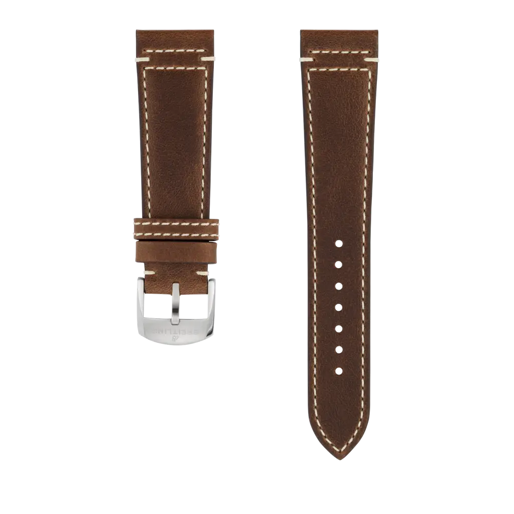 Brown Drakkar Calfskin Leather Strap - 22 535X | Breitling