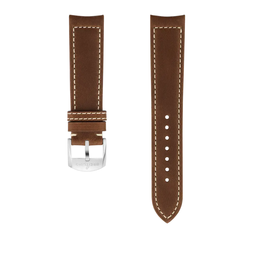 Brown Drakkar Calfskin Leather Strap - 20 538X | Breitling