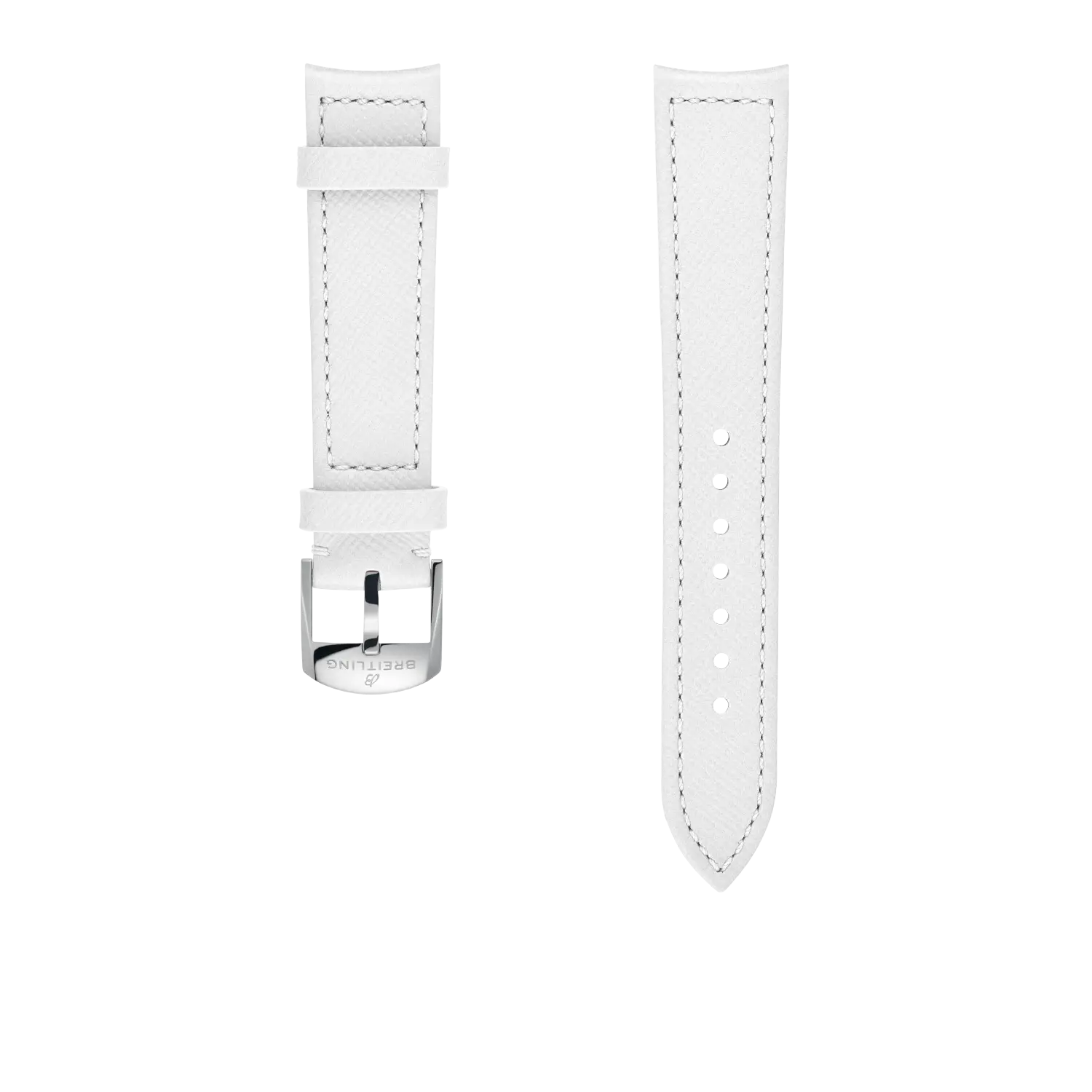 White Calfskin Leather Strap - 18 542XS | Breitling