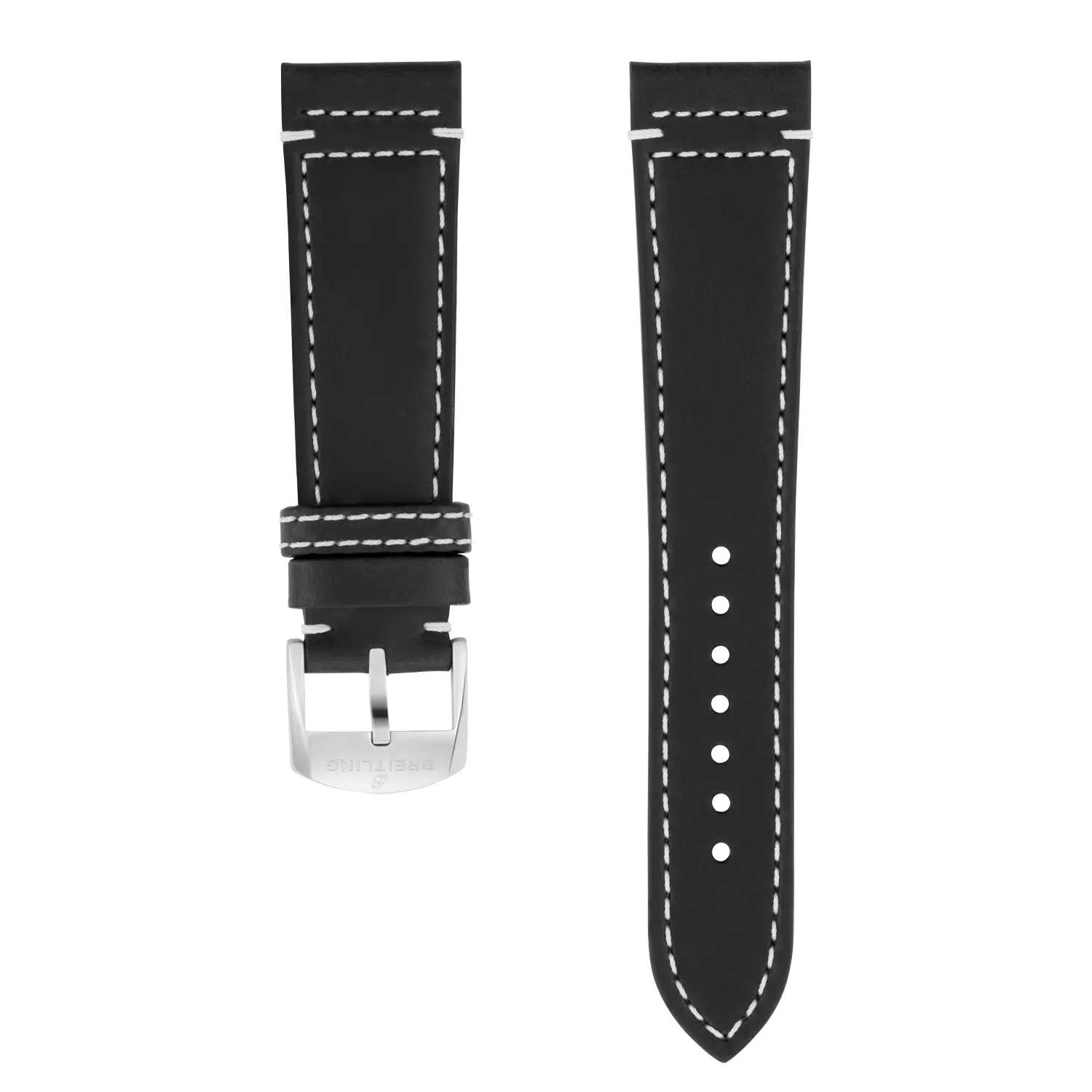 ブライトリング レザーベルト ブラックBREITLING 黒22-20 120 Black Drakkar Calfskin Leather Strap - 24 548X | Breitling