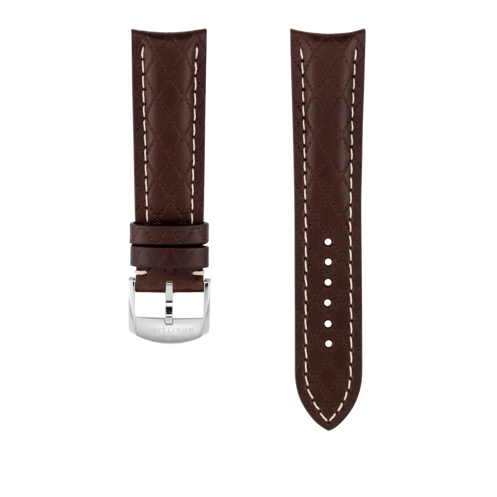 Brown Bali Calfskin Leather Strap - 22 556X | Breitling