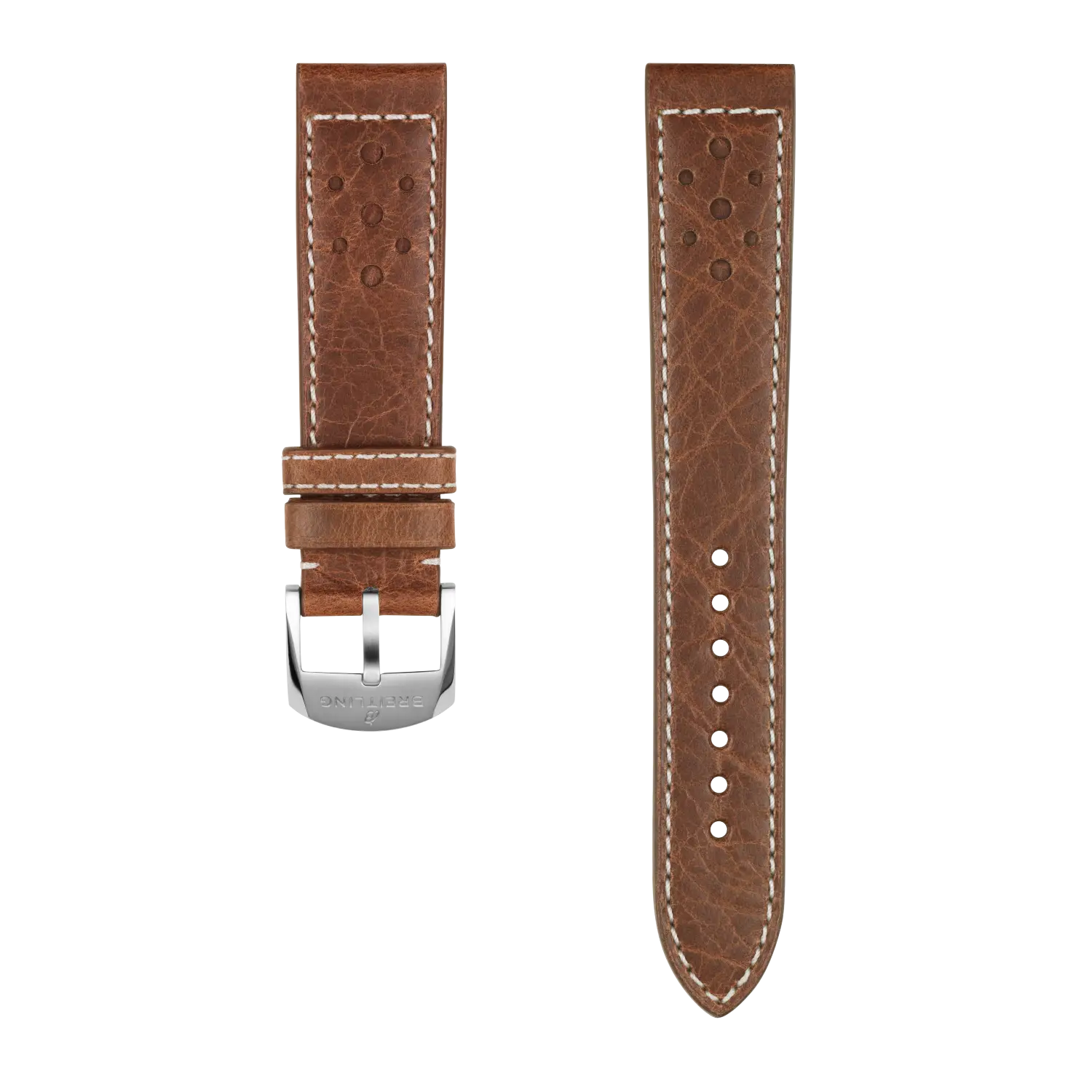 Brown Racing Themed Calfskin Leather Strap - 20 560X | Breitling