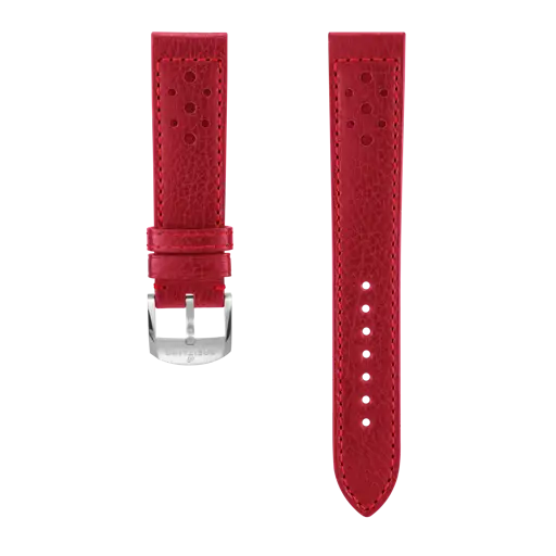 ［新品］ブライトリング カーフスキンレザー ブラック 22mm アンスラサイトミリタリーカーフスキンレザーストラップ - 22