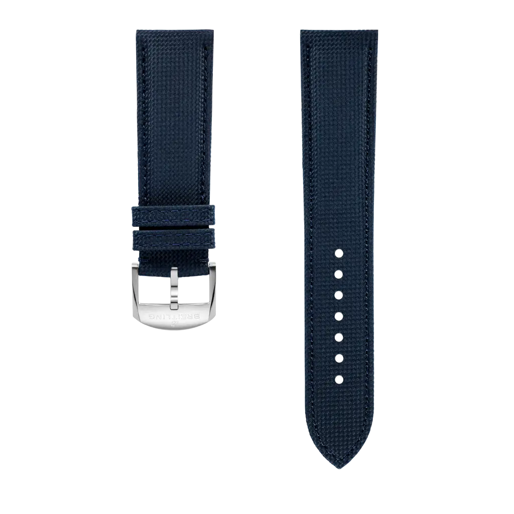 BREITLING レザーベルト ネイビー 22-20 90 BREITLING レザーベルト ネイビー 22-20 90