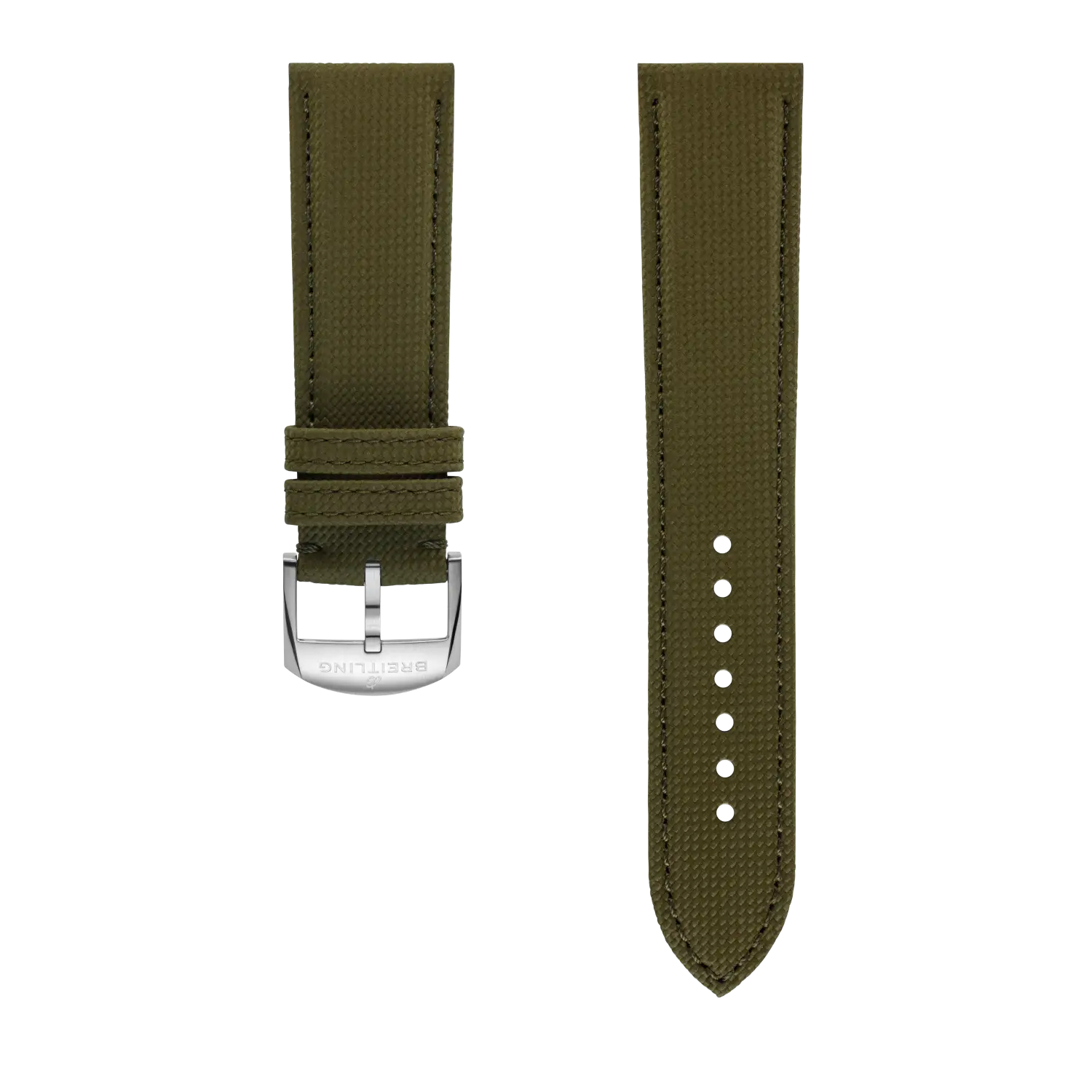 Green Military Calfskin Leather Strap - 22 658X | Breitling