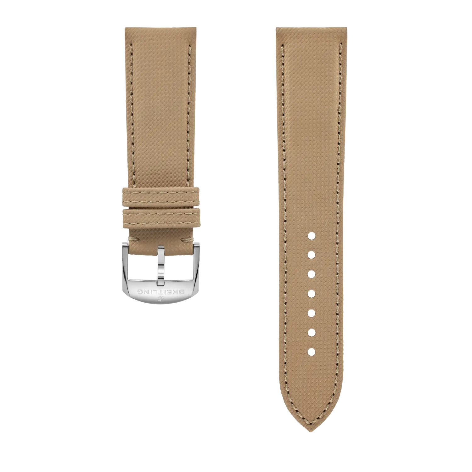 Beige Military Calfskin Leather Strap - 22 659X | Breitling