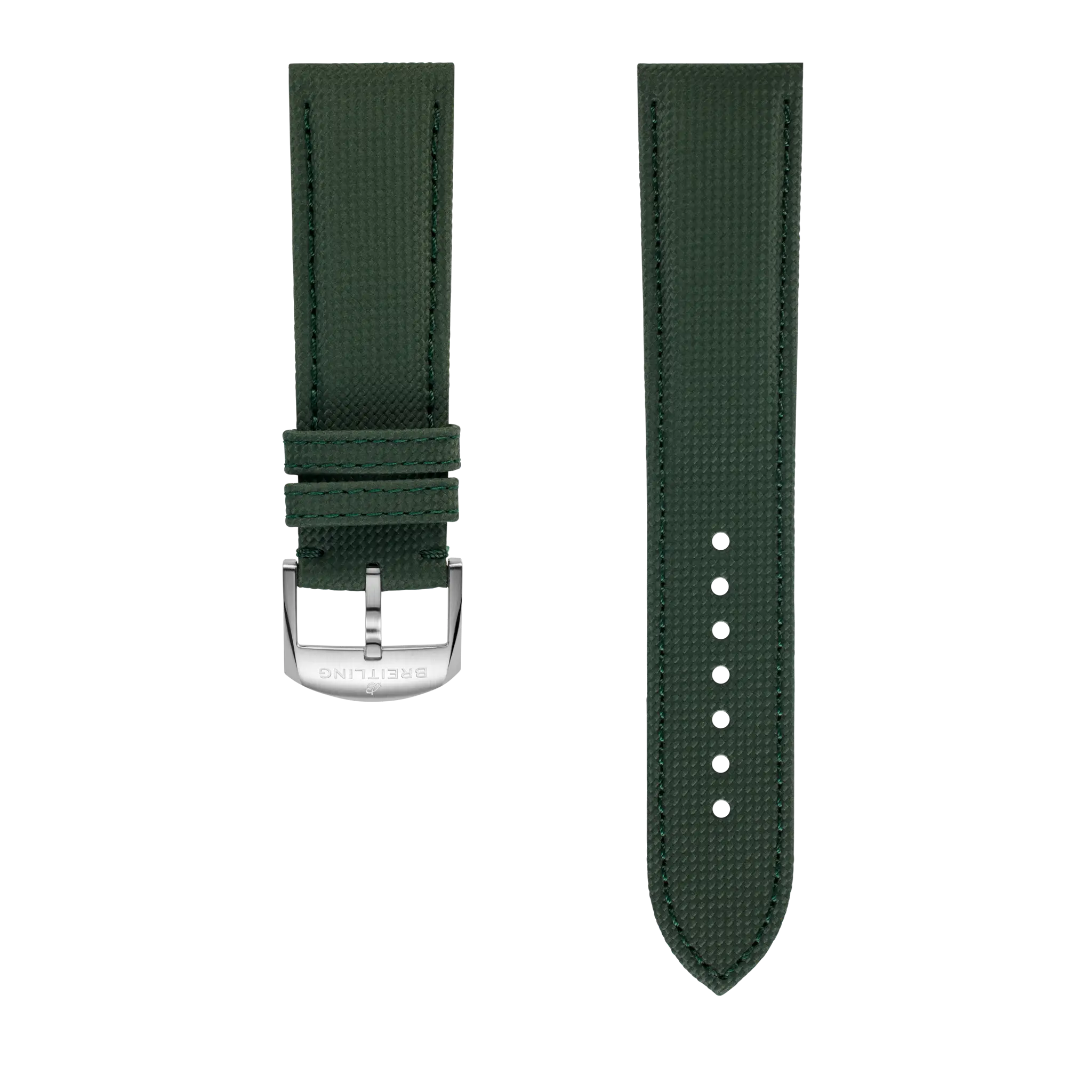 Green Military Calfskin Leather Strap - 22 662XL | Breitling