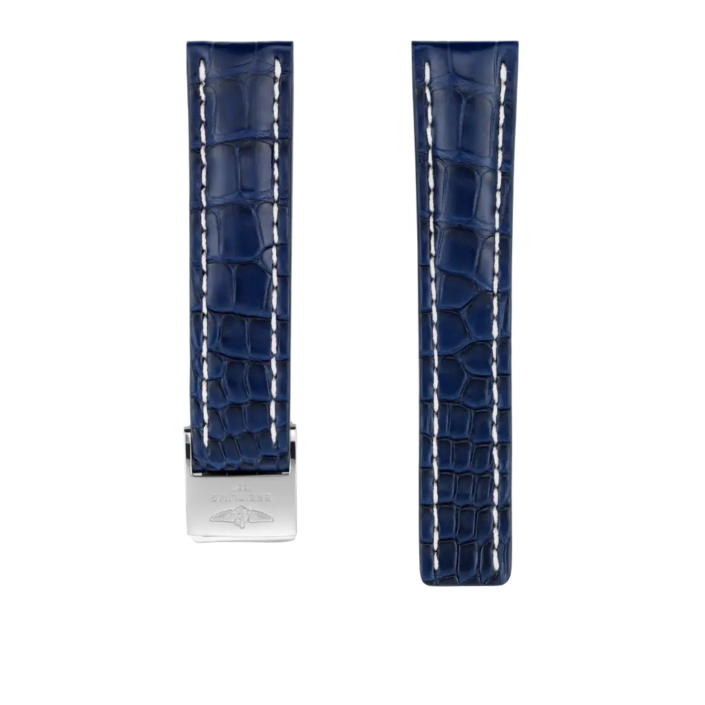 Blue Alligator Leather Strap - 22 732P | Breitling