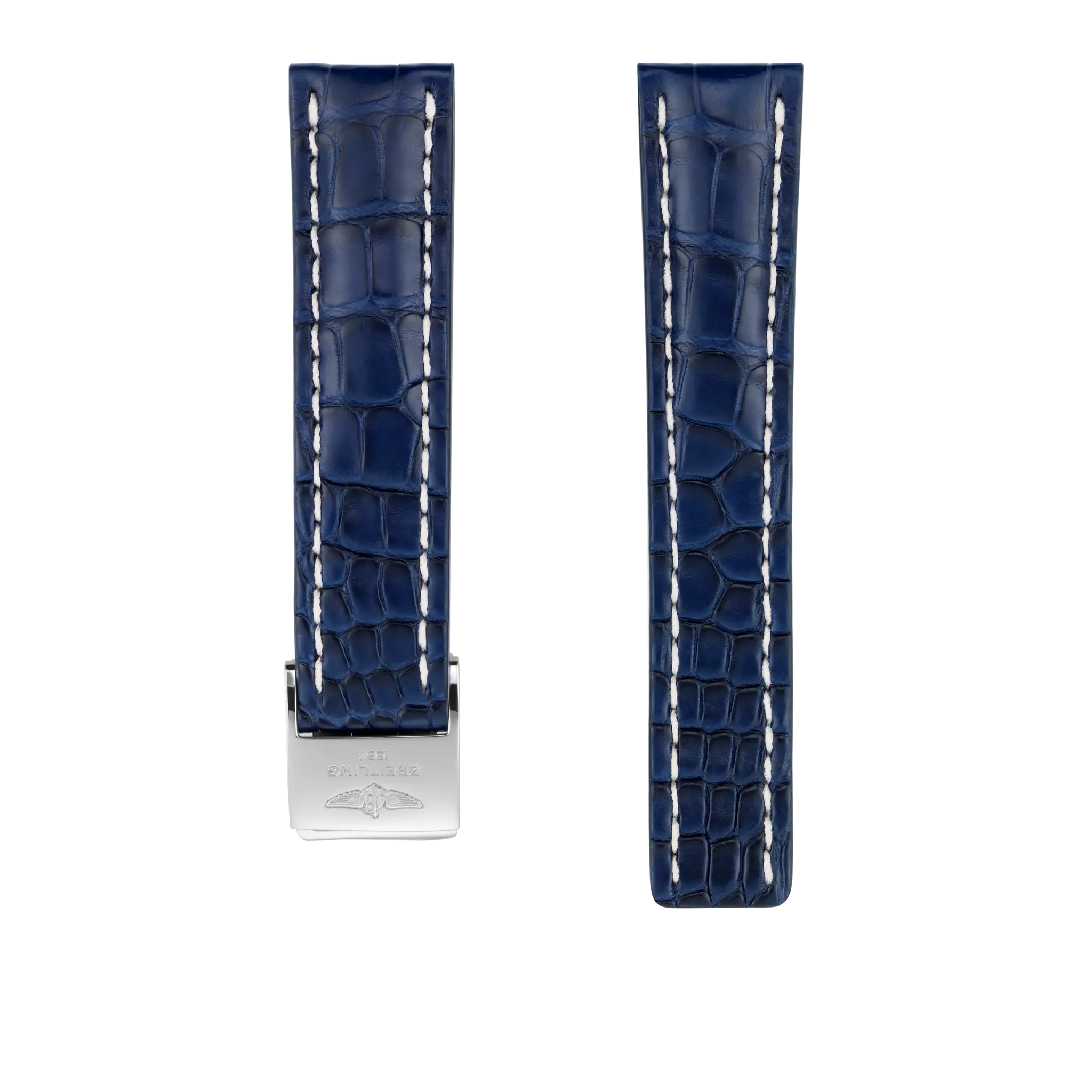 20 735P 22mm BREITLING ブライトリング クロコレザーベルト y5【22mm】BREITLING ブライトリング クロコベルト Dバックル用