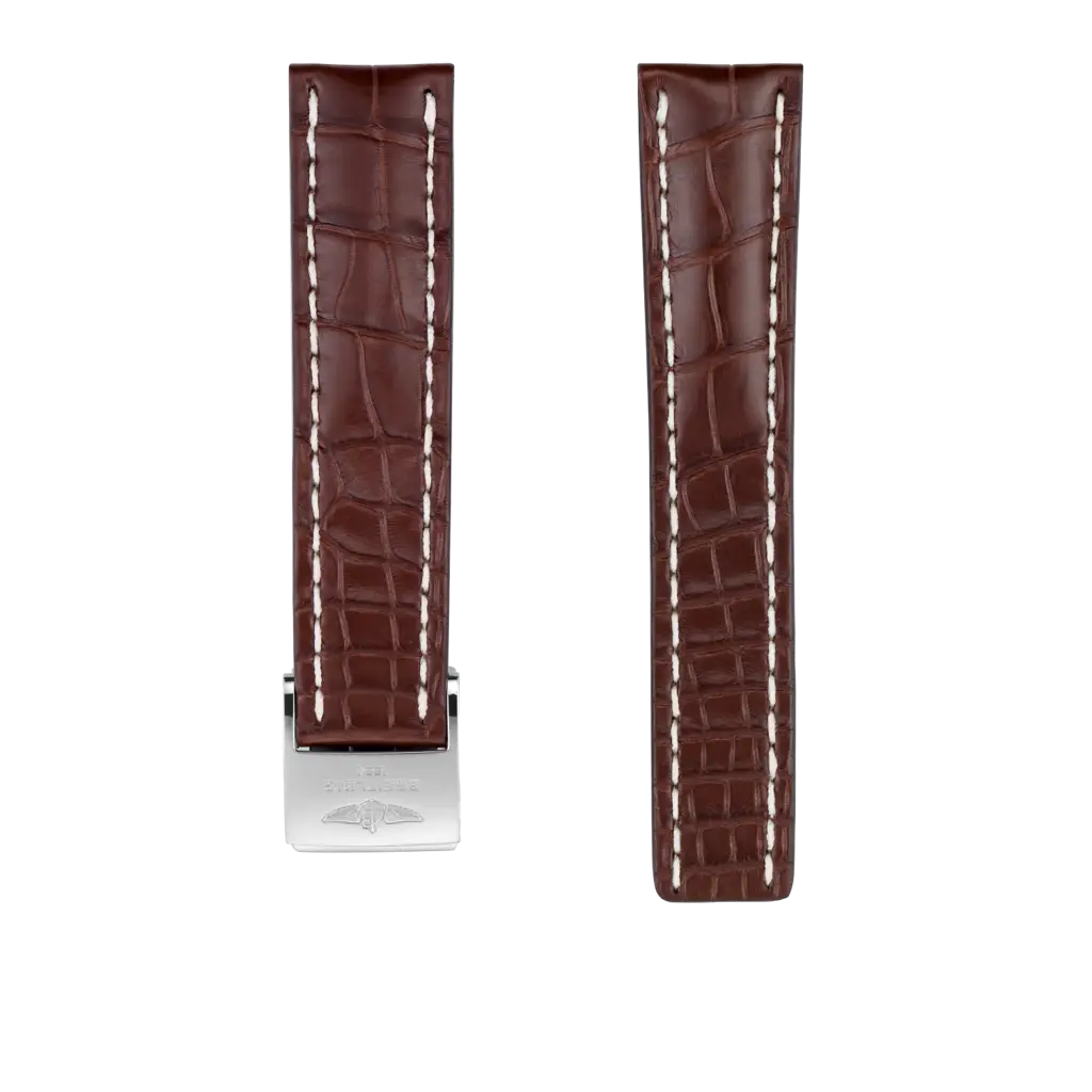 Brown Alligator Leather Strap - 22 740P | Breitling