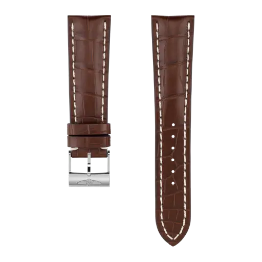 BREITLING ブライトリング　ストラップ バックル付き　カーフ　ブルー新品 ブルー カーフストラップ - 24 102X | Breitling