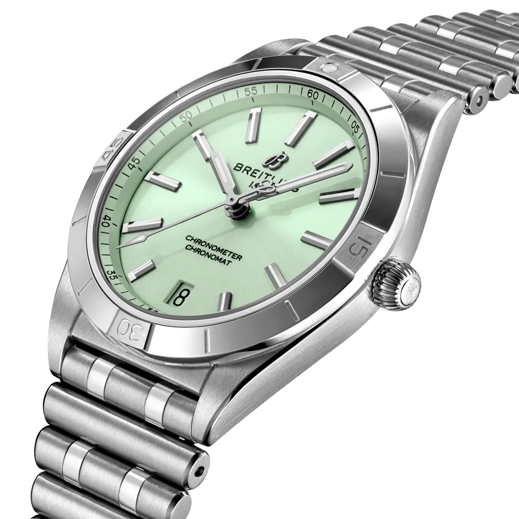 Breitling Chronomat Auto 36 (Steel&WG|Leath|Folding Buckle)