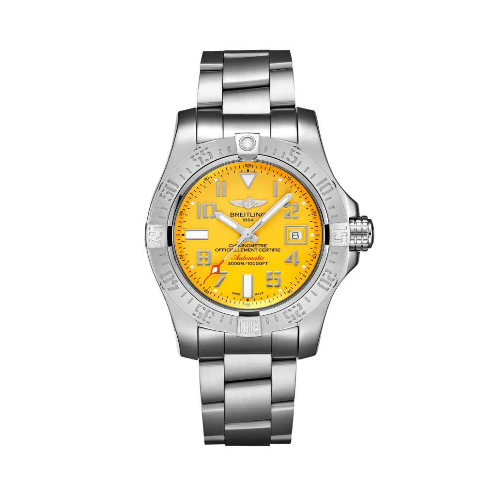 Breitling avenger seawolf yellow sale