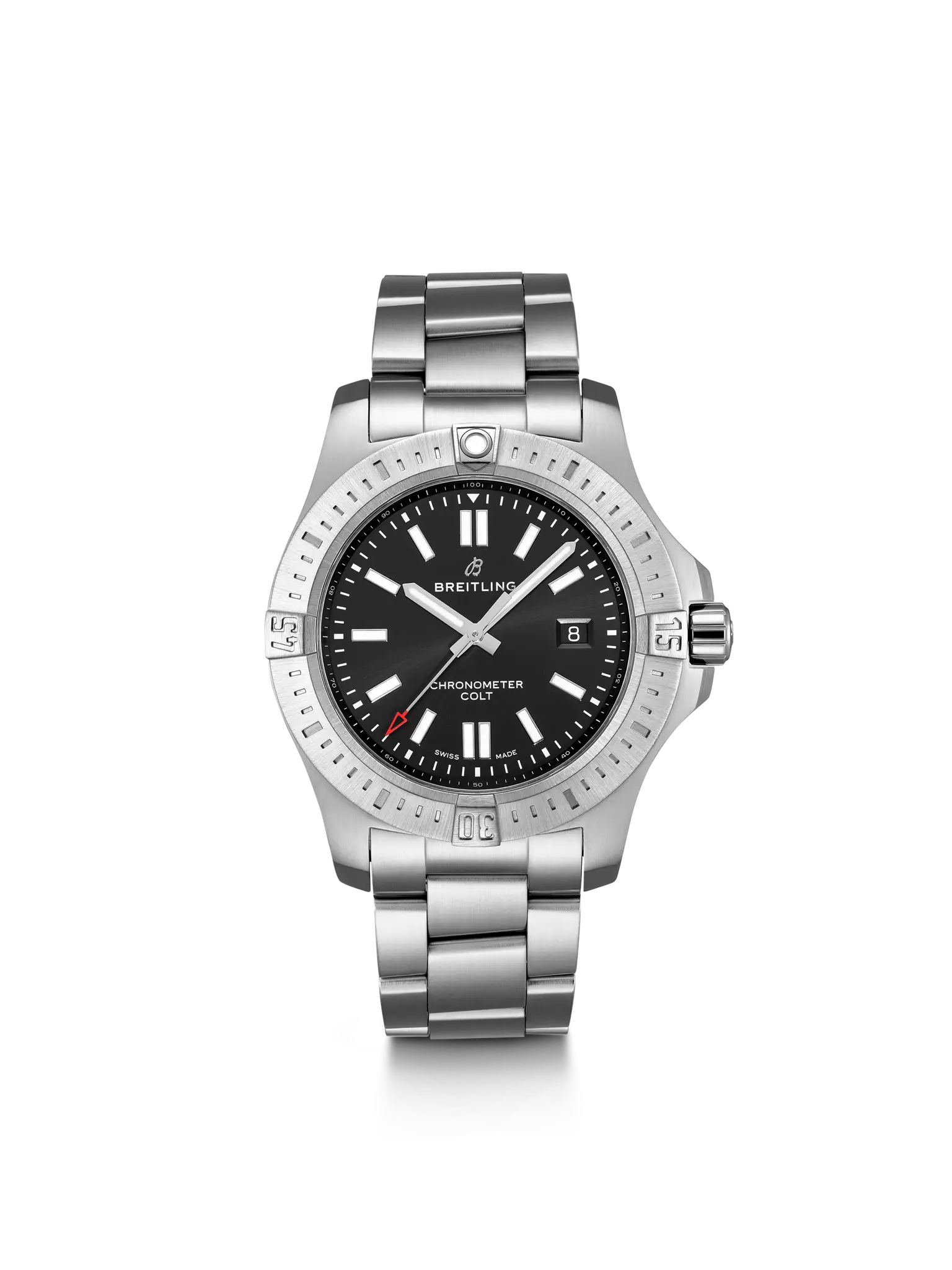 Breitling Colt 自動巻き腕時計 Breitling Colt Chronograph Quartz Blue Dial Rubber Strap