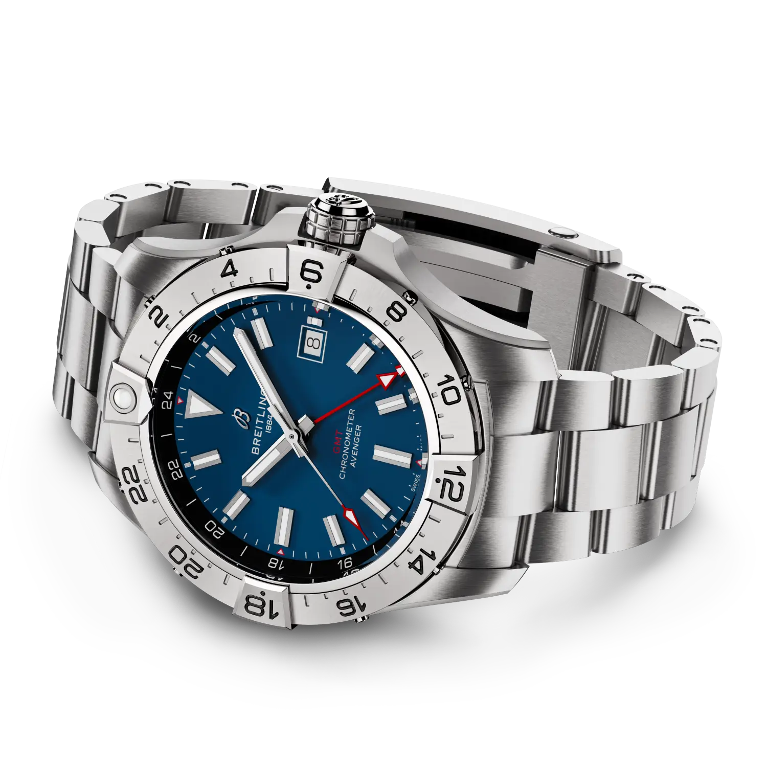 Avenger Automatic Gmt 44復仇者世界時自動腕錶- A32320101C1A1