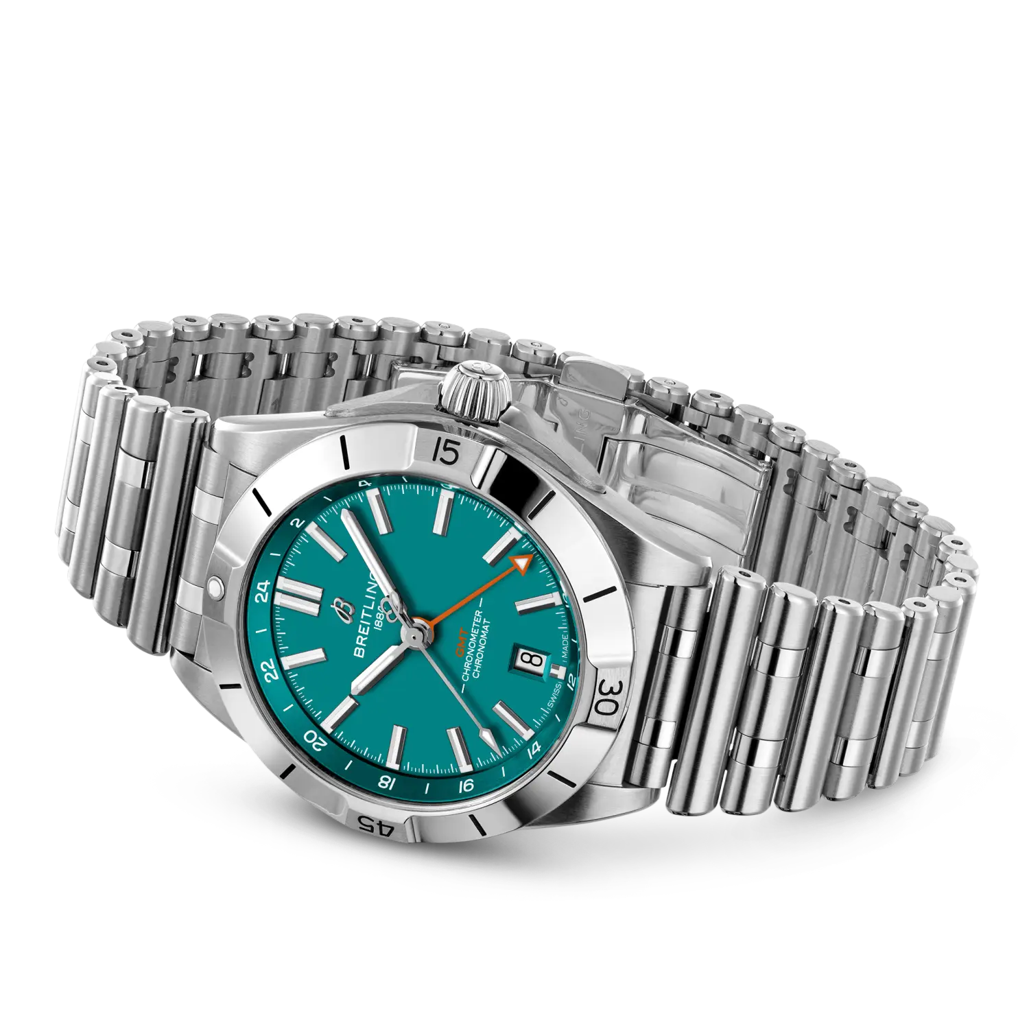 Chronomat Automatic Gmt 40 Nfl Miami Dolphins Edition