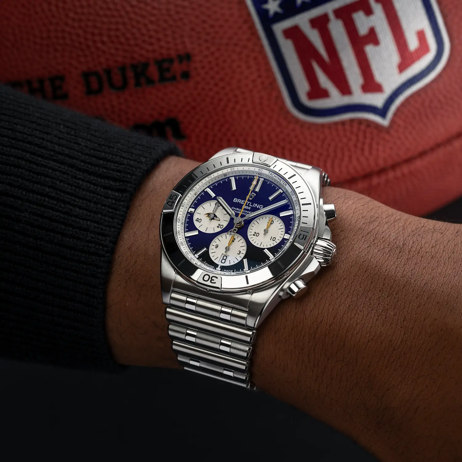 Chronomat B01 42 Nfl Baltimore Ravens Edition - AB01345B1K2A1