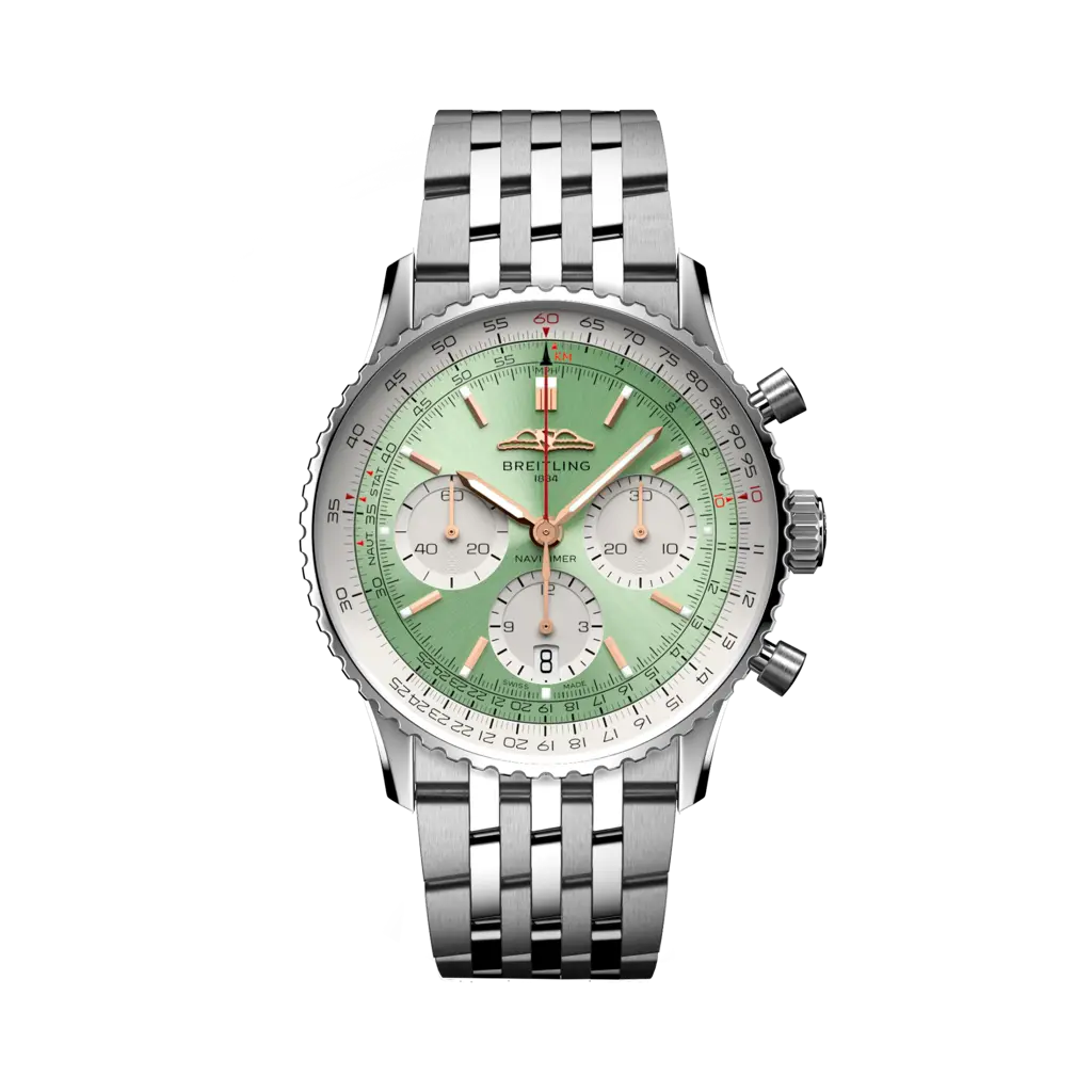 ナビタイマー B01 クロノグラフ 41 - AB0139211L1A1 | Breitling