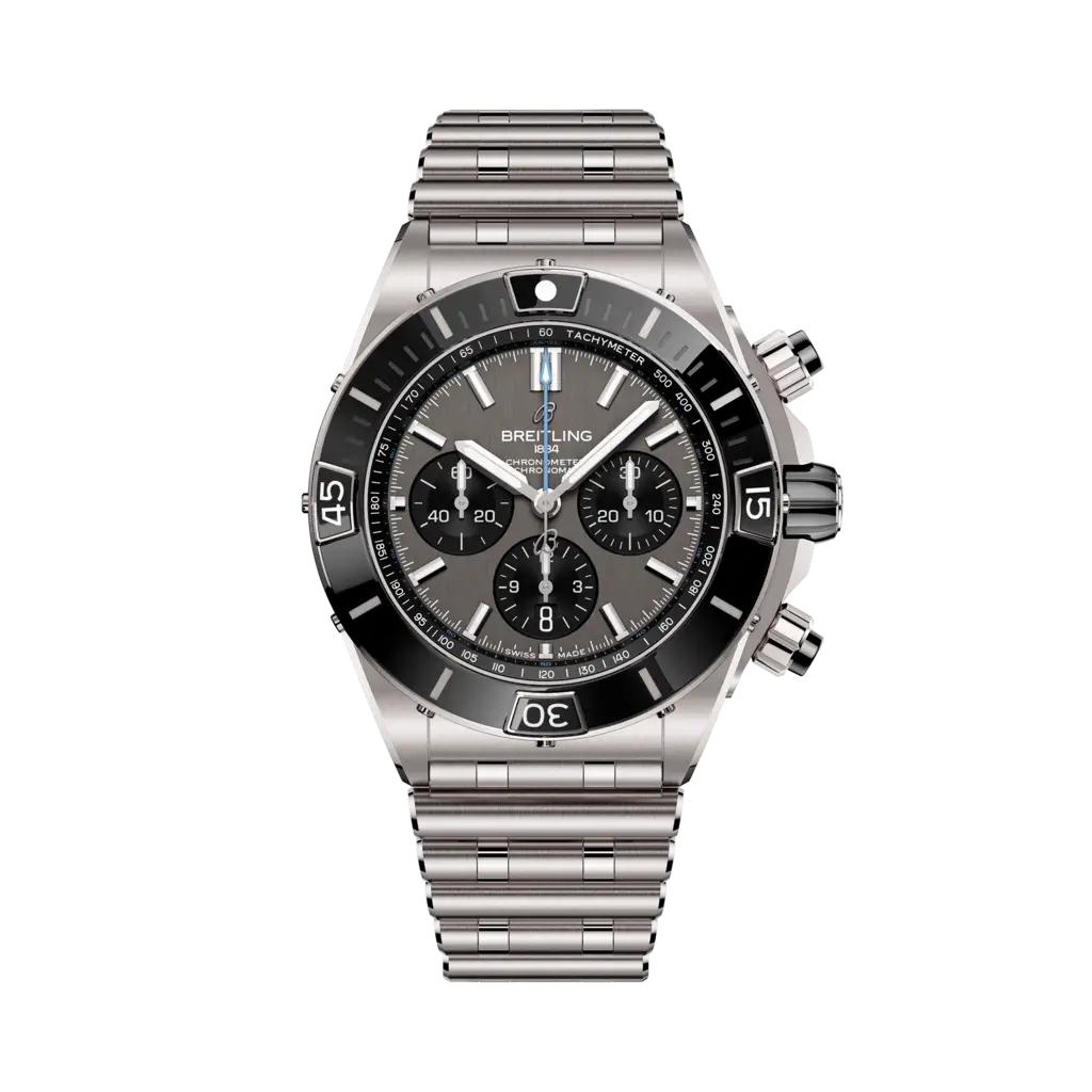 け*ぅ様 Breitling MENSステンレス時計 Breitling Super Chronomat B01 44mm Mens Watch Grey Titanium