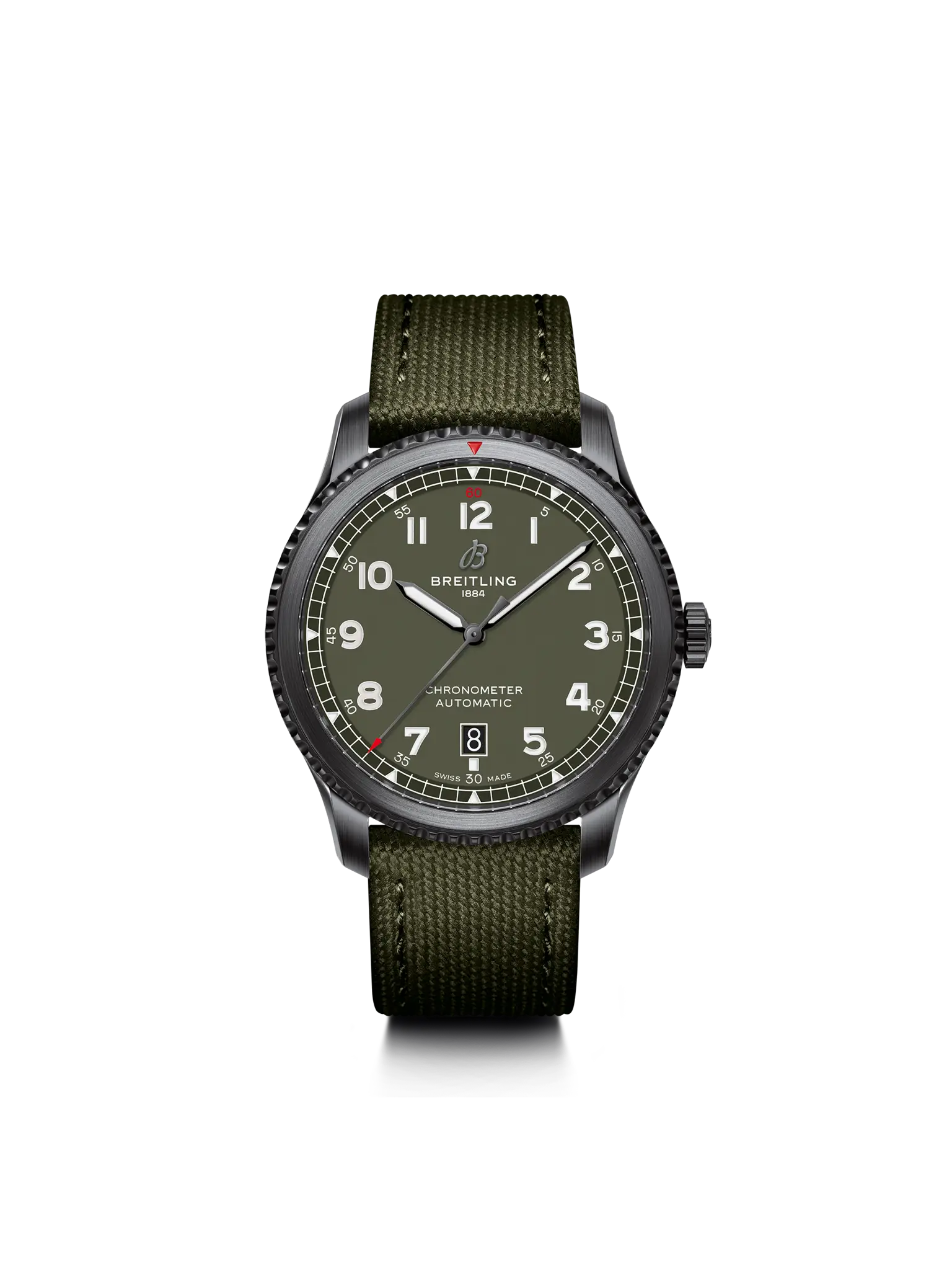 Aviator 8 Automatic 41 Black Steel Curtiss Warhawk - M173152A1L1X1