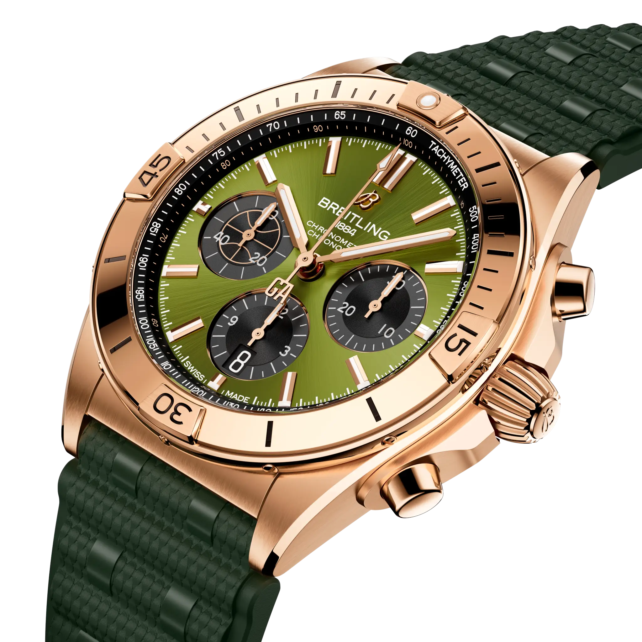 BREITLING 時計ケース ブラウン クロノマット B01 42 ヤニス・アデトクンボ - RB01344A1L1S1